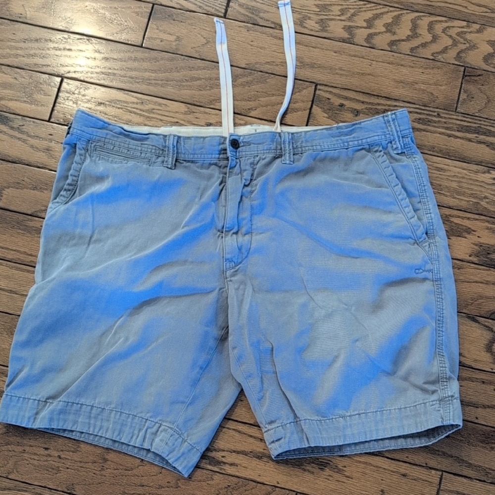 Ralph Lauren Blue Flat Front Shorts Bleeker Fit